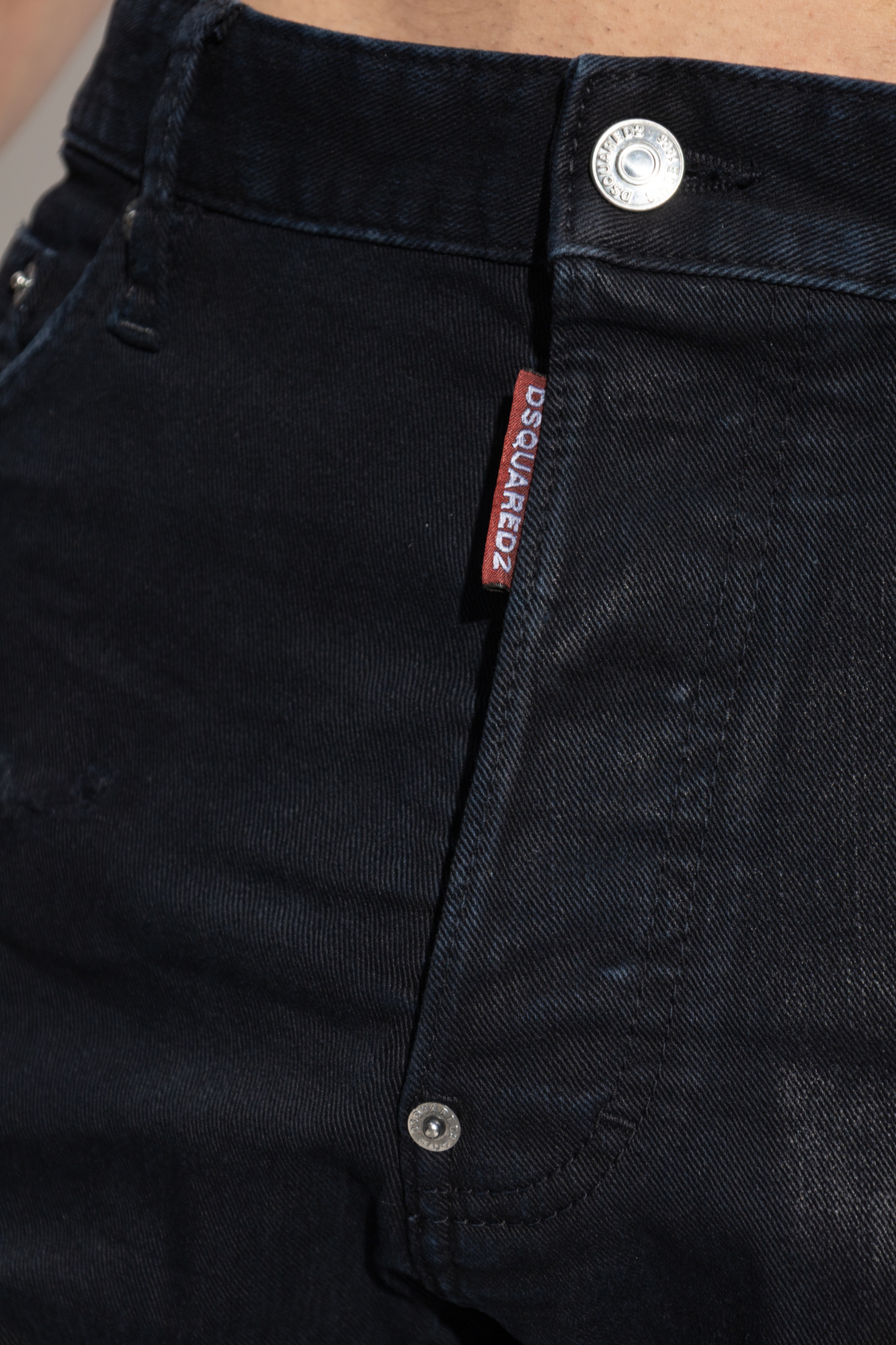 DSQUARED2 ジップ BIG ZIP 52スキニー　Cool Guy Czarny Jeansy `Cool Guy` Dsquared2 - Vitkac Polska